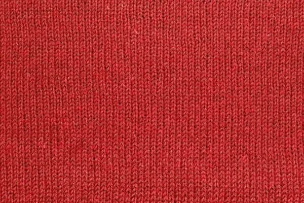 Red Knit Texture Cotton Yarn — Zdjęcie stockowe