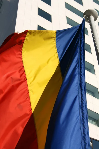 Roemeense vlag — Stockfoto