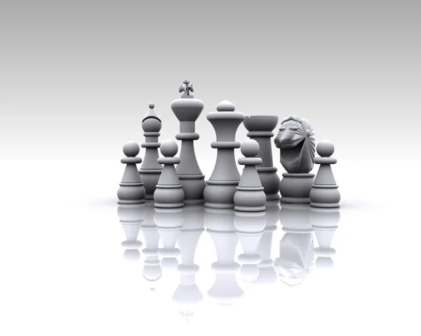 Schach - 3D — Stockfoto