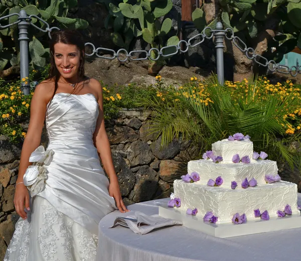 Novia sonriente — Foto de Stock