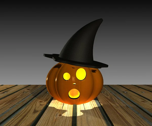 Zucca di Halloween - 3D — Foto Stock