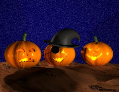 mutlu halloween balkabağı