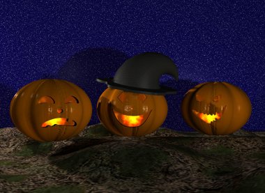 mutlu halloween balkabağı