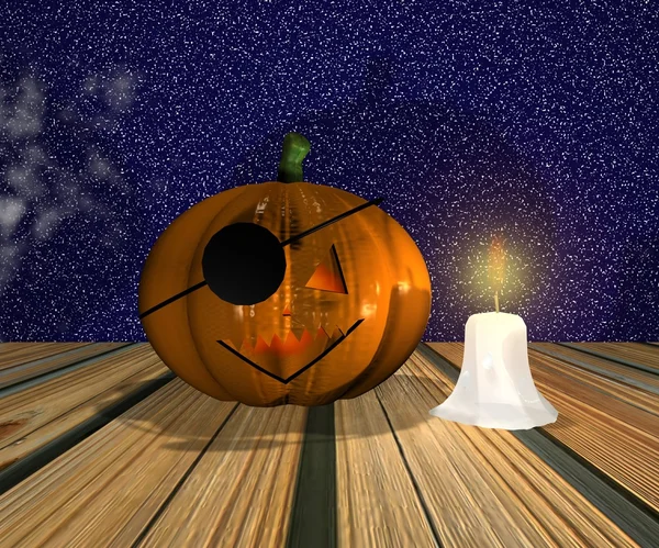 Halloween background - 3D — Stock Photo, Image