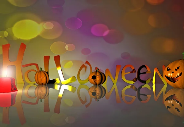 Halloween tło - 3d — Zdjęcie stockowe