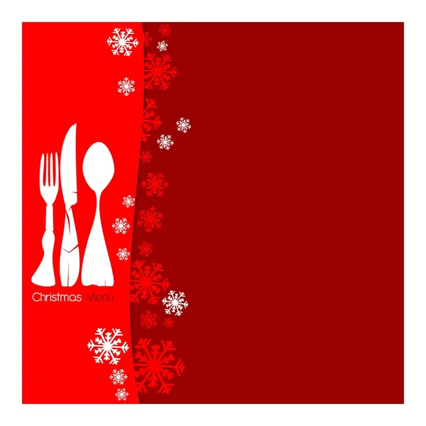 Kerstmenu — Stockvector