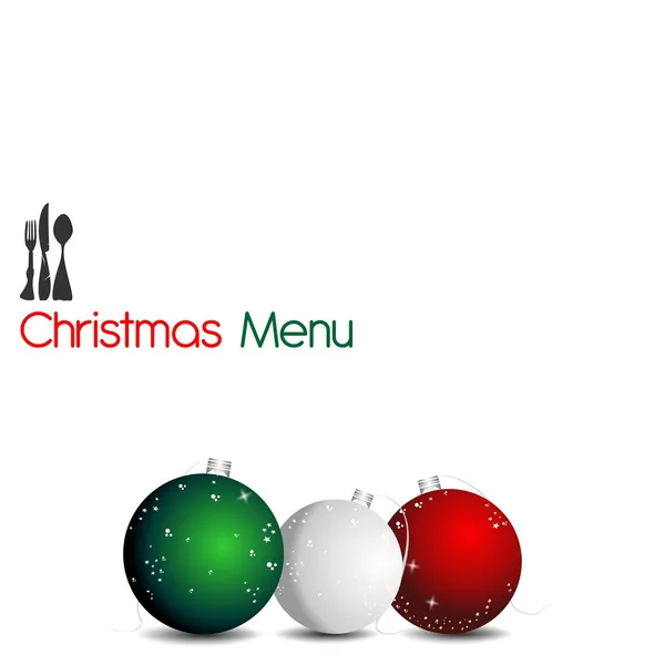 Christmas Menu — Stock Vector