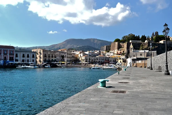 Plaza de Marina Corta - Lipari — Foto de Stock