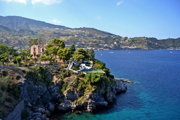 Ostrov Lipari, Sicílie — ストック写真