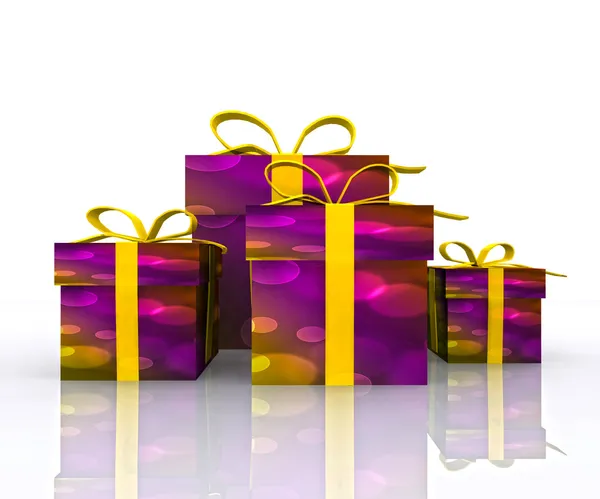 Cajas de regalo - 3D — Foto de Stock