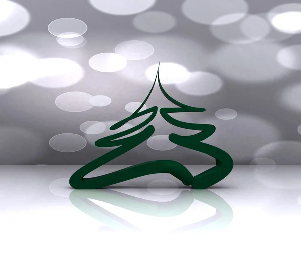 Christmas tree - 3D — Stock Photo, Image