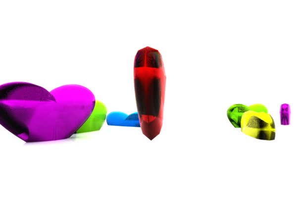 Coeur rouge 3D 