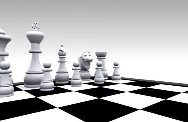 3D chess — Stockvideo