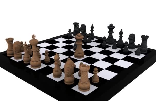 3D chess — Stockvideo