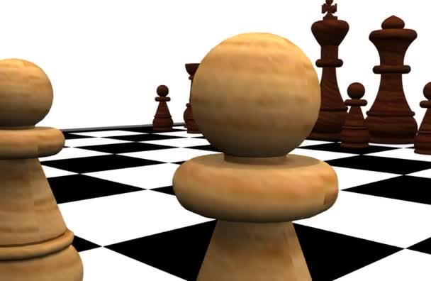 3D-Schach — Stockvideo