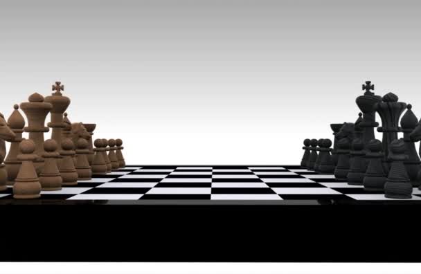 3D šachy — Stock video