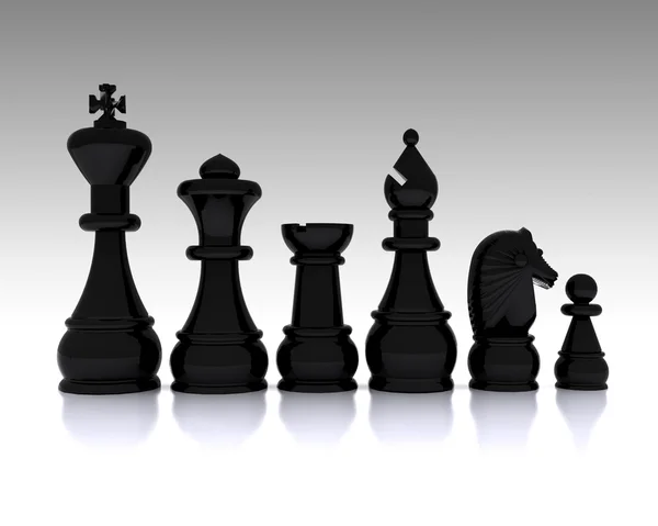 Schach - 3D — Stockfoto