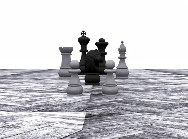 3D illustration - schack — Stockfoto