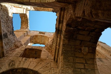 şehir el jem - Tunus, Afrika'nın Roma amfi tiyatro