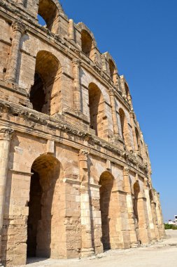 şehir el jem - Tunus, Afrika'nın Roma amfi tiyatro
