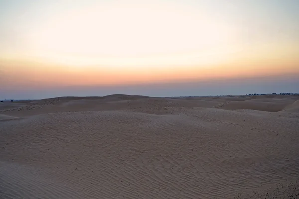 Vista do deserto arenoso do Saara — Fotografia de Stock