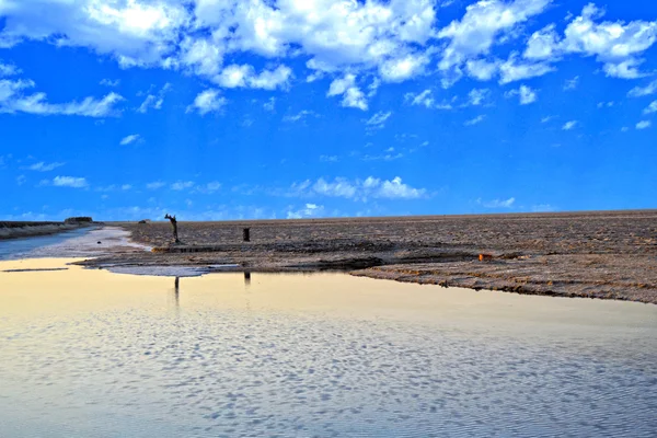 Chott el-Jerid, il lago salato della Tunisia — Foto Stock