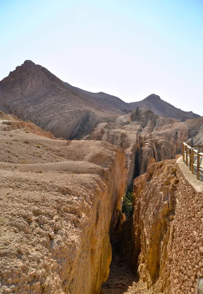 Спектакльный каньон Мидес - Тунис, Африка — стоковое фото