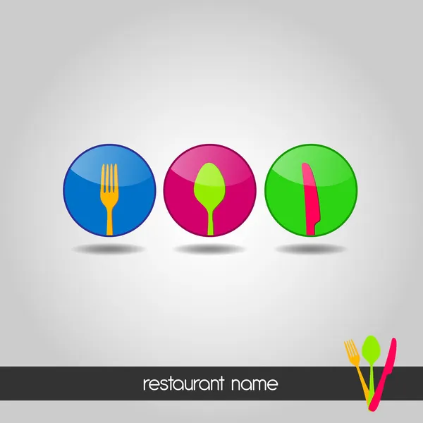 Logo - Menu — Vettoriale Stock