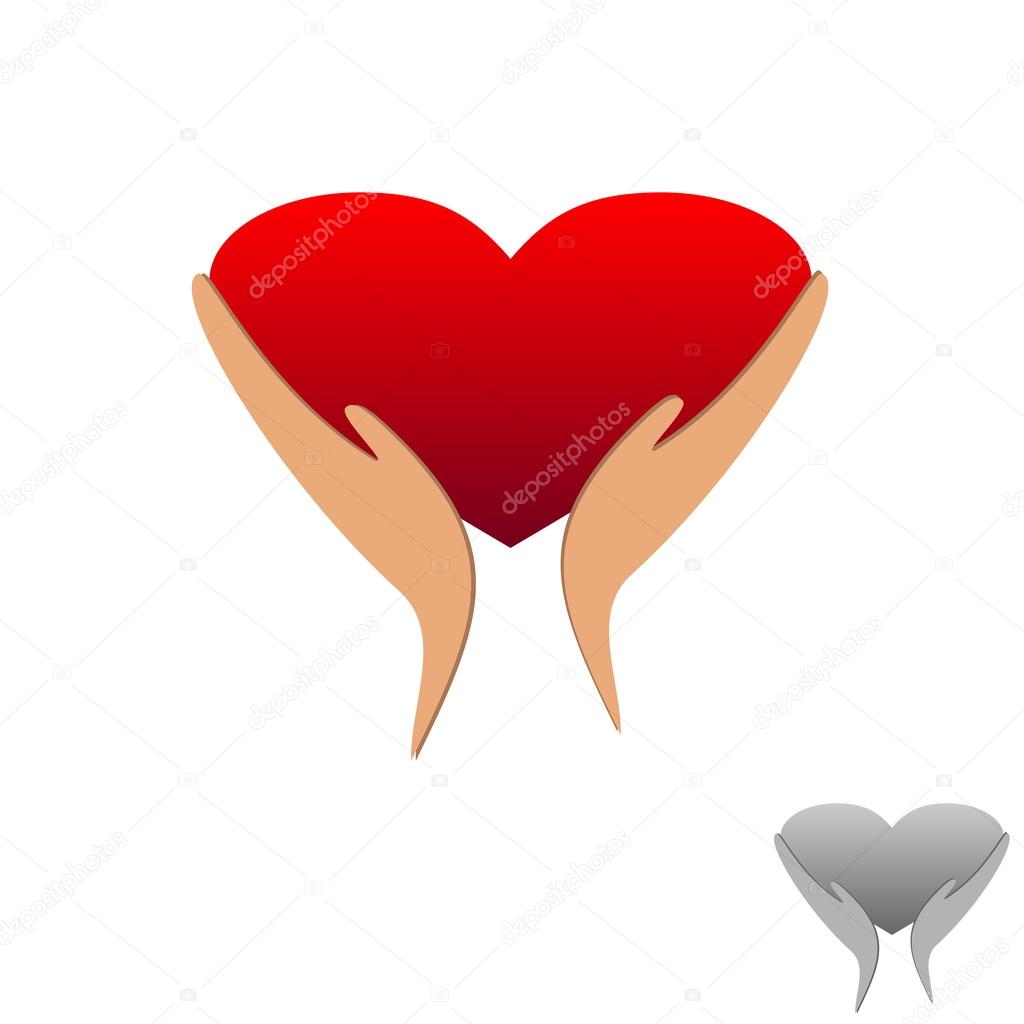 Heart in his hands