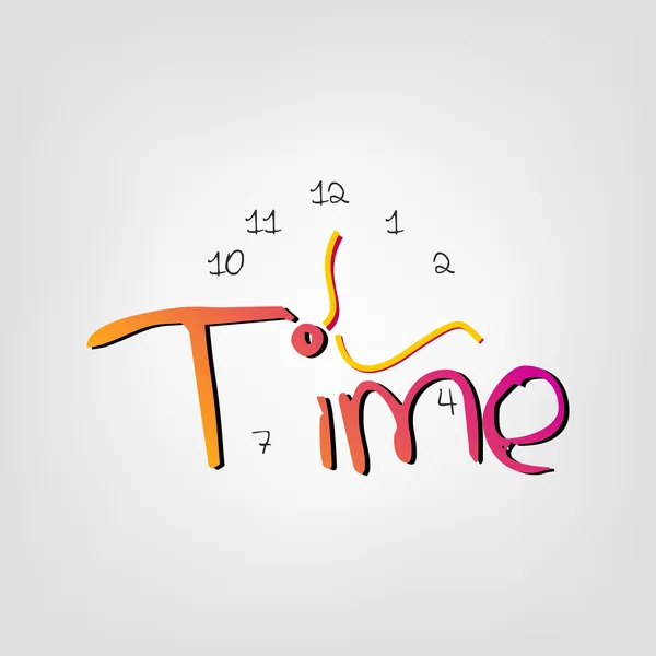 Es hora de  ... — Vector de stock