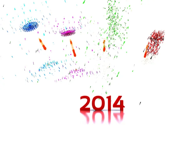 Celebrate the new year - 2014 — Stock Photo, Image