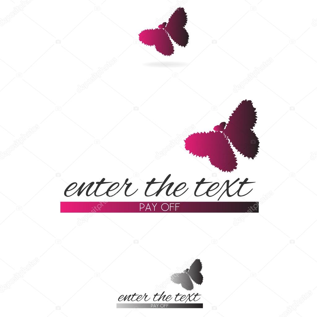 Logo - Butterfly with hearts