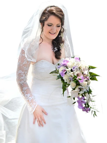 Sposa sorridente — Foto Stock