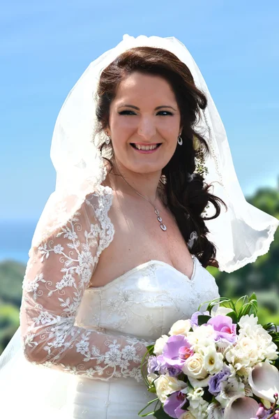 Sposa sorridente — Foto Stock