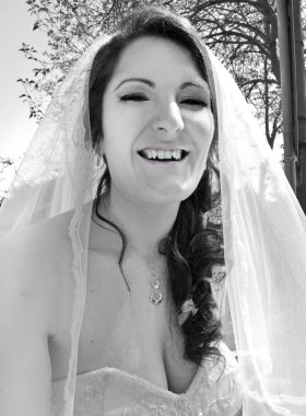 Portrait of Happy Bride
