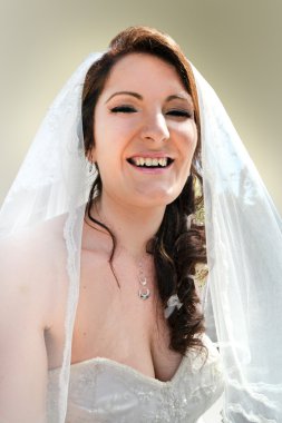 Portrait of Happy Bride