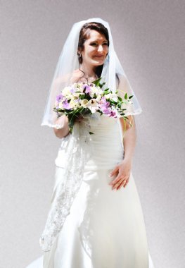 Portrait of Happy Bride