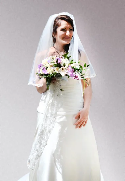 幸せな花嫁の肖像画 — ストック写真