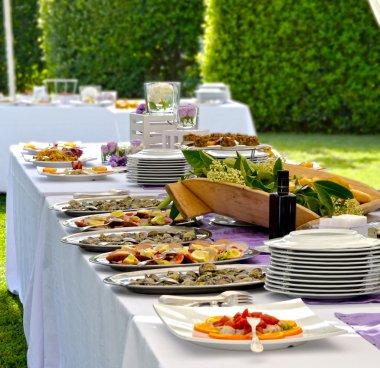 Outdoor banquet clipart