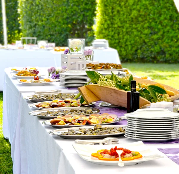 Outdoor banquet — Stock Photo, Image