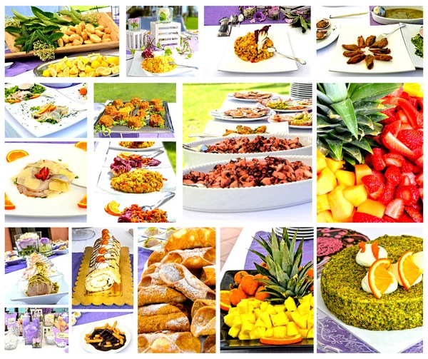 Menu collage — Foto Stock