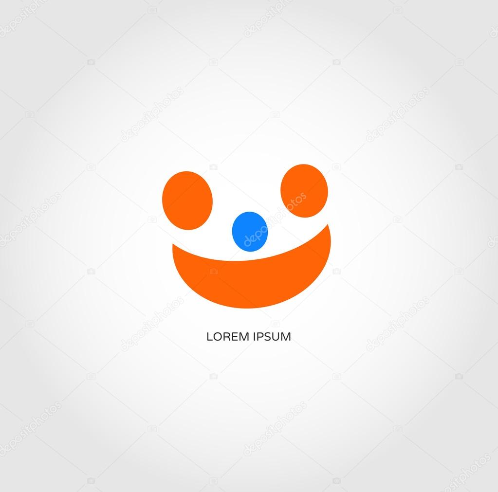 Abstract design depicting a family and a smile