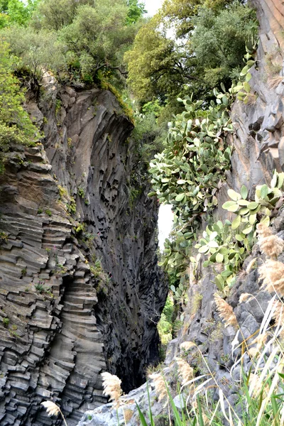 Alcantara gorges — Stockfoto