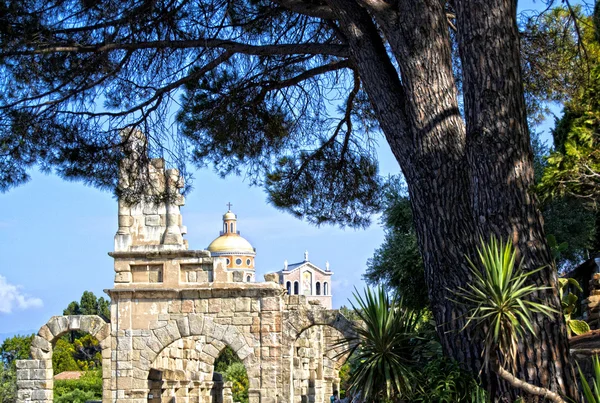 Gamla stadsmuren i Tyndaris - Sicilien — Stockfoto