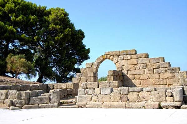 Antico teatro greco di Tindarys — Foto Stock