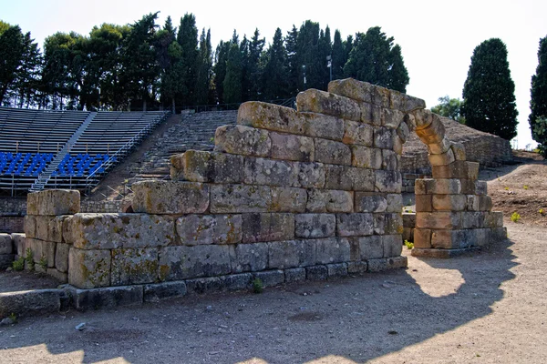 Antikes griechisches Theater aus Zunder — Stockfoto