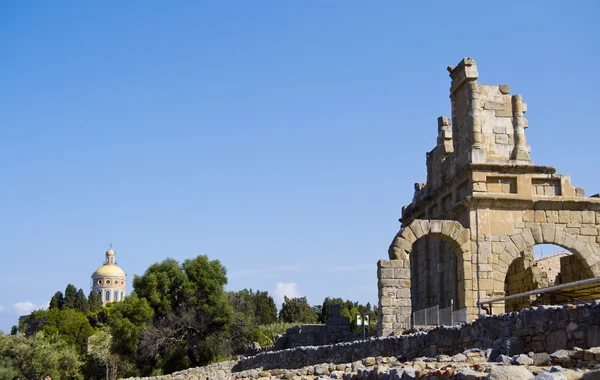 Gamla stadsmuren i Tyndaris - Sicilien — Stockfoto
