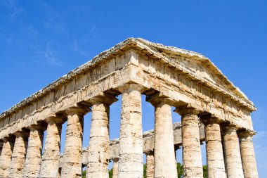 Antik tapınak segesta Vadisi