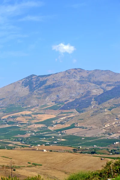 Vista da colina de Segesta — Fotografia de Stock