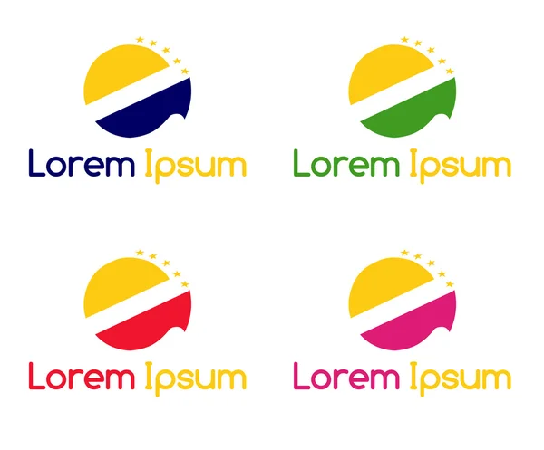 Logo classique avec la lettre initiale — Image vectorielle